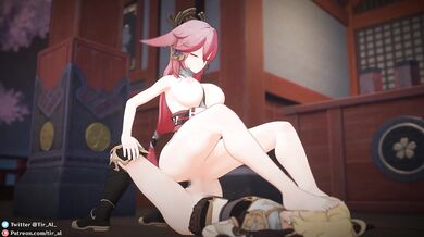 Yae Miko [Tir al] is a porn video featuring an adorable Japanese schoolgirl and her cute friend in a sexual adventure