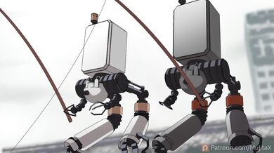 Unwinding with 2B and Mujita in the Bedroom [Hentai]