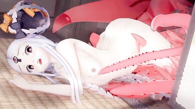 Watch as Abigail gets up close and personal with a tentacle monster in this steamy hentai porn video!