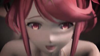 Pyra, the legendary warrior of Xenoblade Chronicles 2, gets ravaged by a netorare