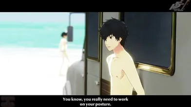 Watch as Makoto gets fucked on the beach by a group of bunny girls