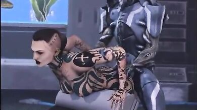 Jack programs a Geth to fuck her over a chair - Nervanims Is this what you had in mind?