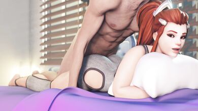 Bend Over White Queen Brigitte in the Bodysuit, Save Ass!