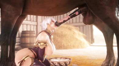 This is a hentai video featuring Isabella Valentine and her new lover, Noname55