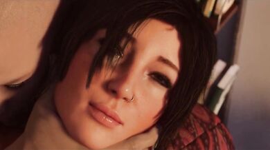 Lara Croft goes wild in the jungle with her pet monkey