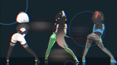 The sexy dancer of the night, Thrusting and grinding her hips for all to hear the BBC