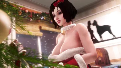 Mistress Elizabeth in the Red Light District: A 4K Ultra HD Christmas Hentai Porn
