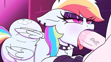 Amidst the dark sky, a rainbow shines brightly Two lovers find themselves lost in the night