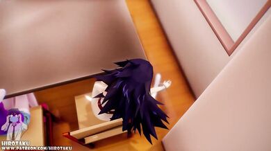 The hot hero, Futanari Versuioo, is in a steamy sex scene with the beautiful Miruki and Midnight