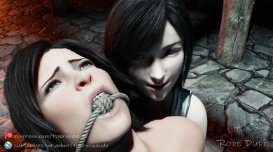 Bondage Bitches: Tifa and Laras Hentai Adventure
