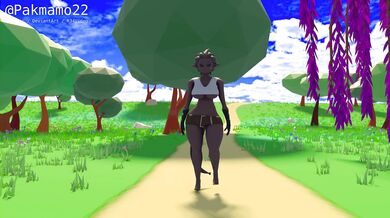 This sexy blonde is about to get fucked by two big cocks in every hole!