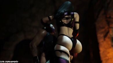 Mileena and Kabals Secret Encounter OR Kabals Sinful Desires with Mileena OR Mortal Kombat: The Forbidden Love between Mileena and Kabal