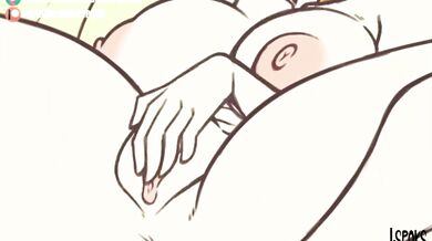 The evil queen Lusamine is enjoying herself while playing with her pussy in the spooky castle of I-spokes