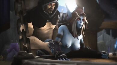 Nathanoss Raging Boner Splits The Sky As He Fucks Sylvanas Windrunner In The G-Works