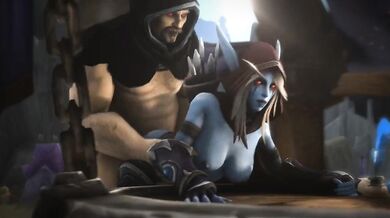 Nathanoss Raging Boner Splits The Sky As He Fucks Sylvanas Windrunner In The G-Works