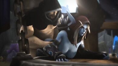 Nathanoss Raging Boner Splits The Sky As He Fucks Sylvanas Windrunner In The G-Works