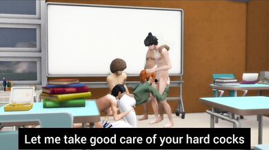 Mrs Maddie is taken by force and violated by her entire class in this hardcore hentai porn movie