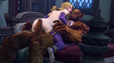 Reverse Cowgirl: Jaina gets F*cked by Garrosh in a Backward Riding Position