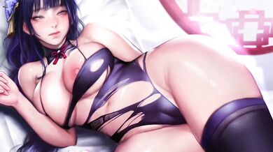 The ultimate warrior, Raiden Shogun, engulfs himself in the sensual milk of [Milkychu] as he conquers the battlefield