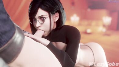 Final Fantasys Ultimate Oral Experience: Short-haired Tifas Blowjob Adventure