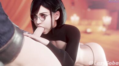 Final Fantasys Ultimate Oral Experience: Short-haired Tifas Blowjob Adventure