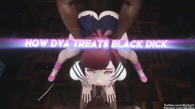 Dva gets blacked out and edited in the Sato NSFW Video!
