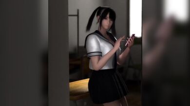 Busty Japanese babysitter Mika gets her tits sucked by a naughty k*id