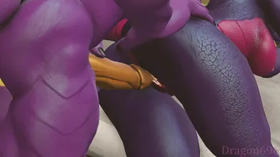 Mating of Spyro and Cynder in the wild