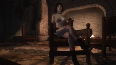 Snowy Night in Dawnguard Castle: Seranas Awakening