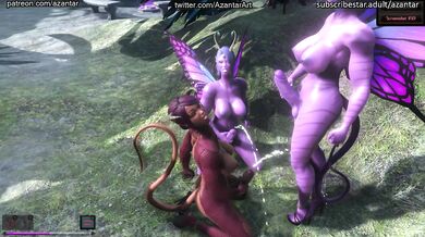 The Sexual Adventures of Two Succubi Masturbating with Butterflies