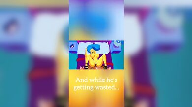 The naughty neighbor caught masturbating in her garden, was Busted with Marge Simpson