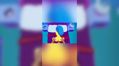 The naughty neighbor caught masturbating in her garden, was Busted with Marge Simpson