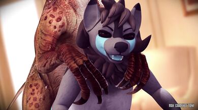 Dage, the raptor enthusiast, gets his fix in this hentai porn video