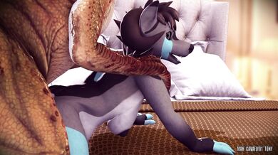 Dage, the raptor enthusiast, gets his fix in this hentai porn video