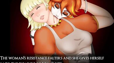 Bloodthirsty Vampire Queen Takes Down Hapless Village Maiden in Red Velvet Lingerie