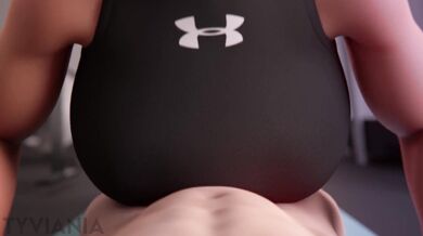 Riding the Thrusting Machine 2: Cleavage Workout with Tyviana