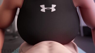 Riding the Thrusting Machine 2: Cleavage Workout with Tyviana