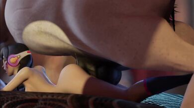 Practice Makes Perfect - DVa and Her Horse, Naked at the Academy with The Bartender!