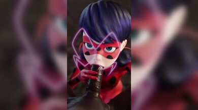 Watch as Ladybug gets her mouth stuffed with cum by a horny man in this alt version of the blowjob scene