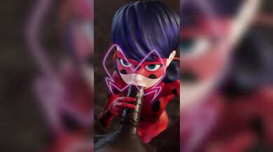 Watch as Ladybug gets her mouth stuffed with cum by a horny man in this alt version of the blowjob scene