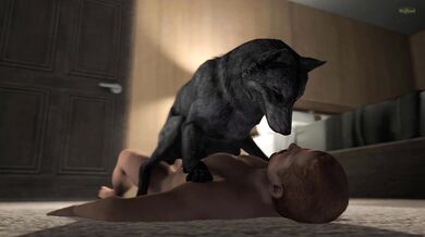 Beastly Love: Human Male and Female Wolf