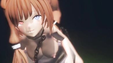 Staggering with a Zombie Girl and her Walking Dead Pet Dog in the Desolated City!