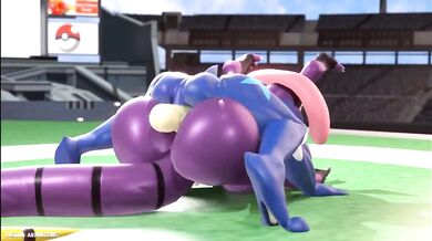 Greninja vs Arbok, a battle of snake and ninja! Who will emerge victorious? Find out in this hardcore hentai animation