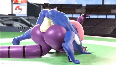 Greninja vs Arbok, a battle of snake and ninja! Who will emerge victorious? Find out in this hardcore hentai animation