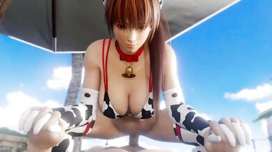 Riding the Wave with Kasumi on the Beach