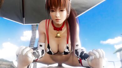 Riding the Wave with Kasumi on the Beach