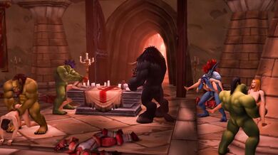 Sally Whitepussy gets pounded by a Horde orgy