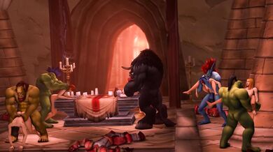 Sally Whitepussy gets pounded by a Horde orgy