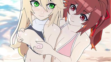 Tentacle Fuck Fest on the BlazBlue Beach!