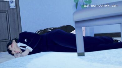 A wife enjoys a steamy one-night stand with her best friend while her drunk husband sleeps beside them